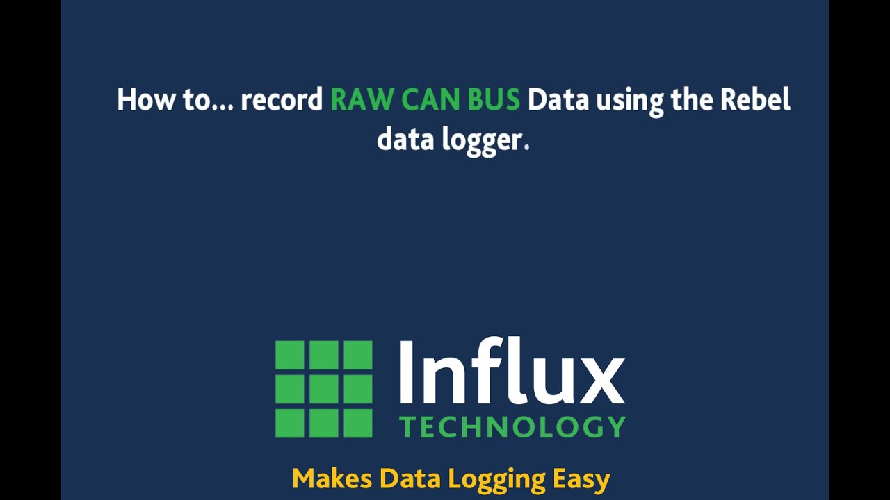 DiaLog |Configuring Rebel data logger to record raw CAN messages