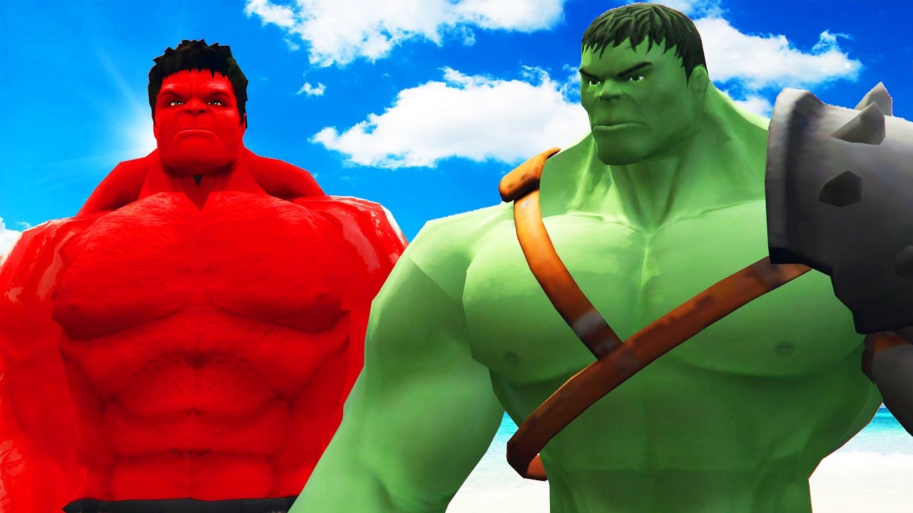 GLADIATOR HULK VS RED HULK - EPIC SUPERHEROES BATTLE