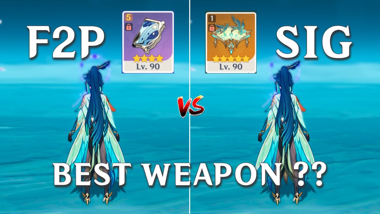 Xianyun!!  F2P vs SIG !! Best Weapon for Xianyun!! (Genshin Impact)
