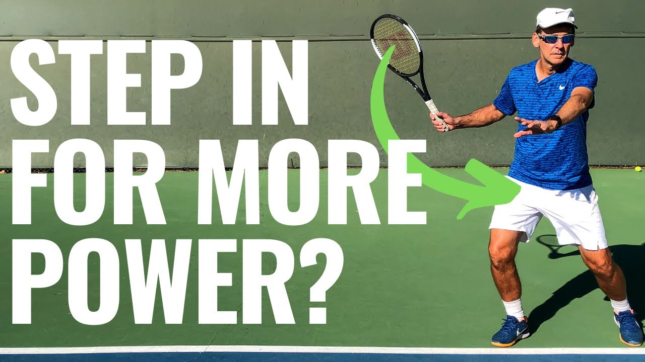 Tennis Lesson: Should You Step Into Your Shots For More Power?