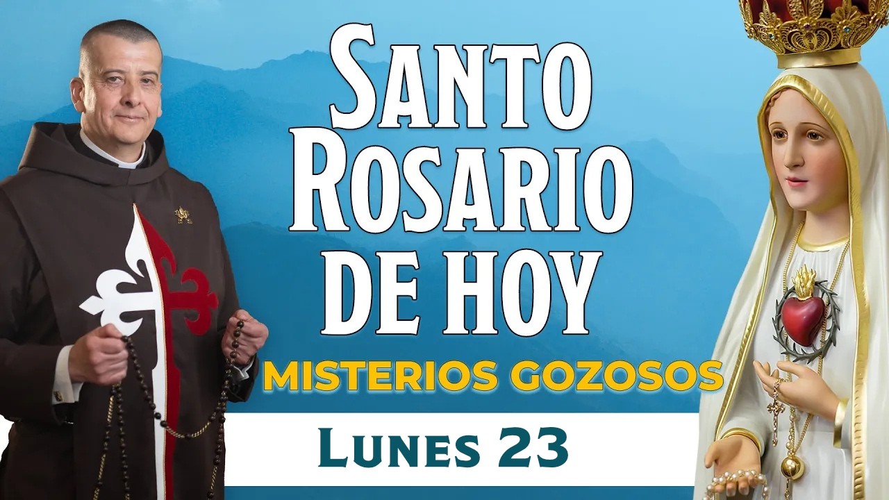 Santo Rosario de Hoy Lunes 23 de Febrero 2026🌹I Misterios Gozosos#rosariohoy