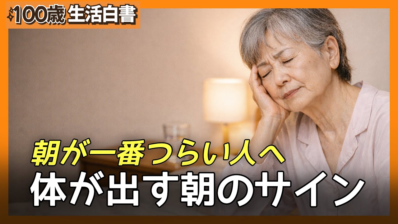 朝、体が重い本当の理由、年齢のせいではありません