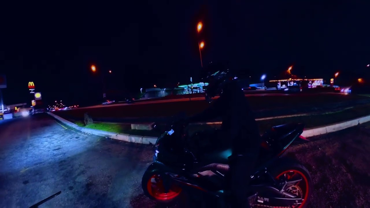 night ride EKVE cbr250rr part 1