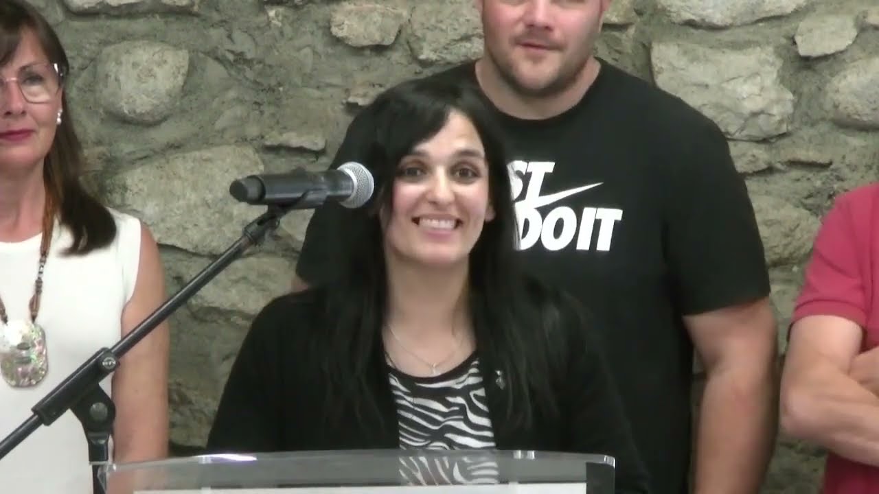 Conferència de premsa d'Aliança Catalana el 14/06/2023 amb Sílvia Orriols a la seu d'AC a Ripoll