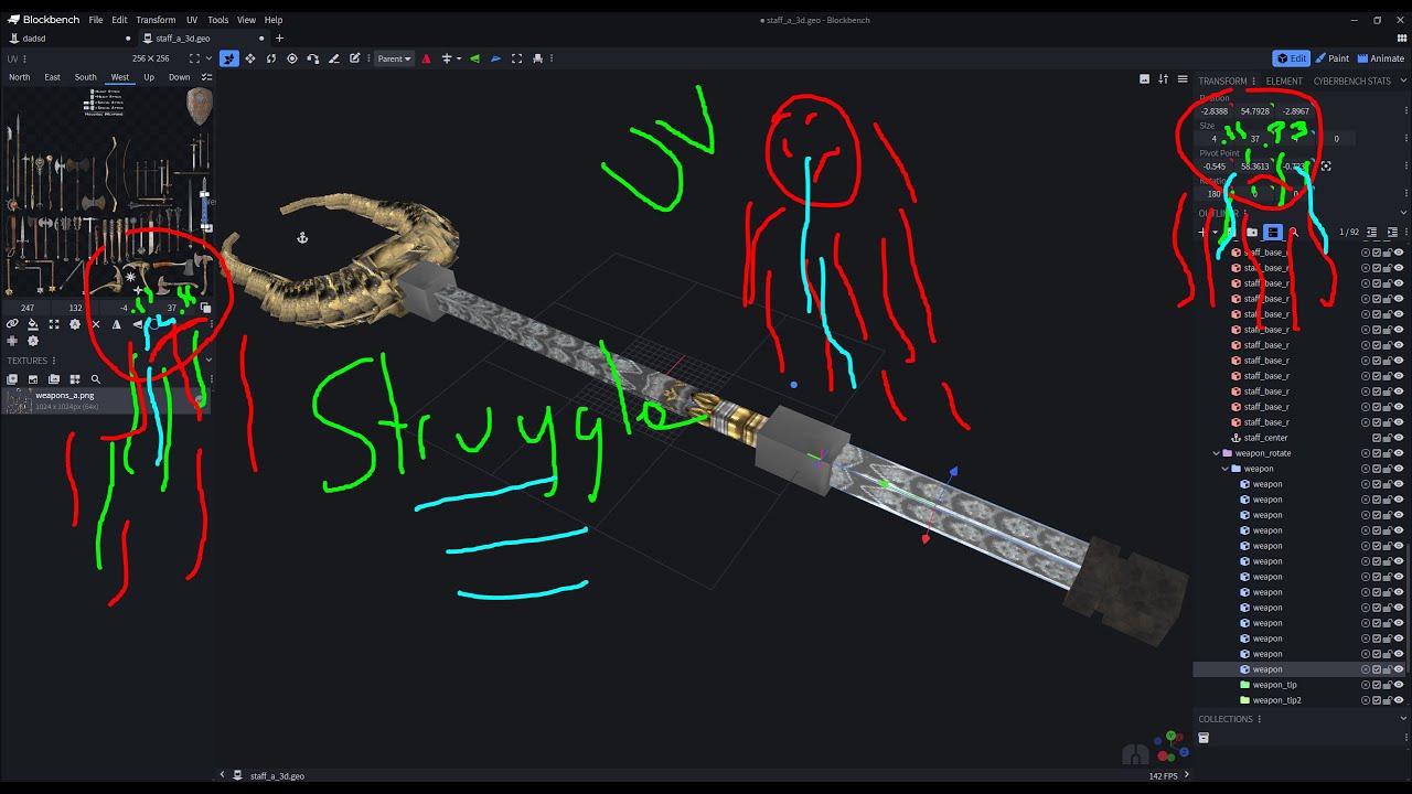 Hytale - Texture Disappear Struggles with Int's UVs and Textures (Guide, Tutorial) Help, Why, Please
