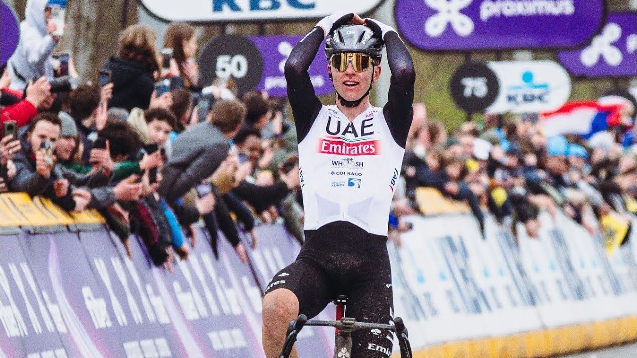 TOUR OF FLANDERS 2023 || Pogačar attack || #pogačar #winner #cycling #roadbike #tournament