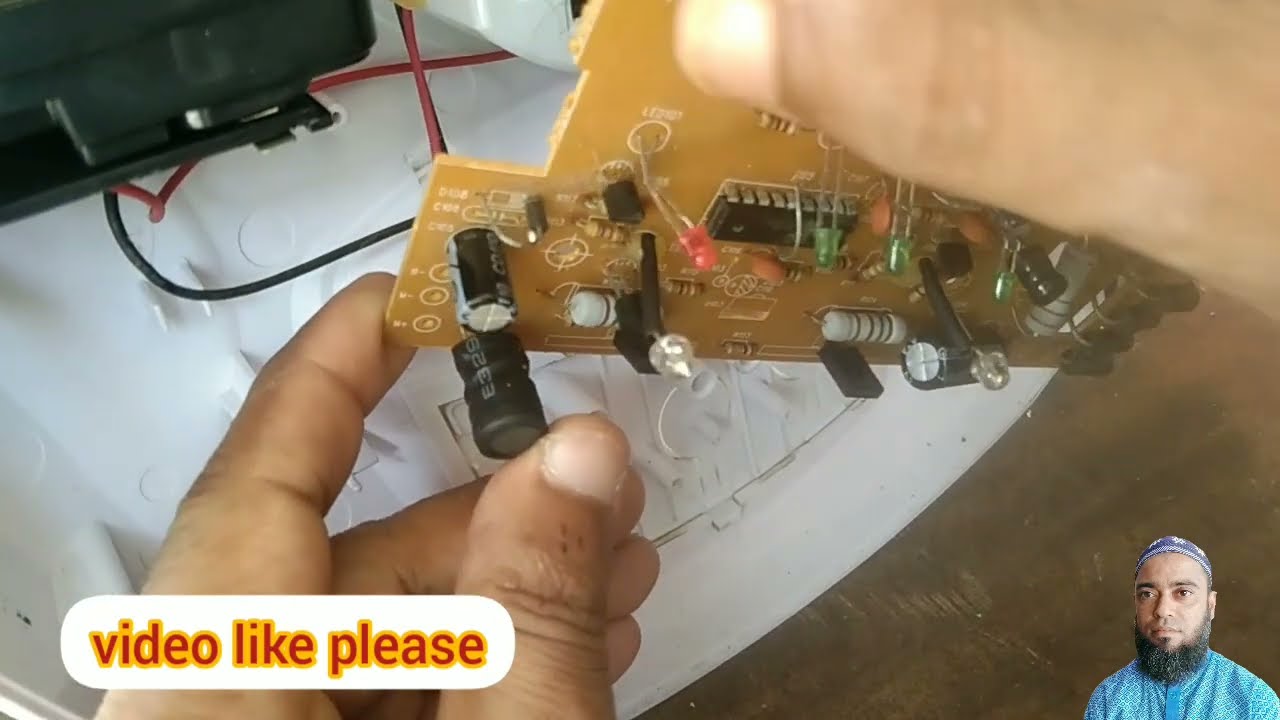 sunca rechargeable fan rypair charger fan PCB problem 2023#skjahidsd