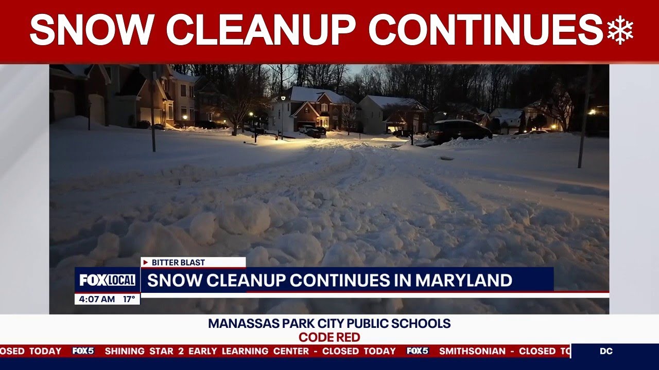 Snow cleanup continues across DMV | FOX 5 AT 4AM