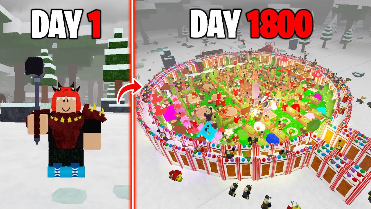 I Survived 1800 Days Solo with the Best Base In 99 Nights in the Forest