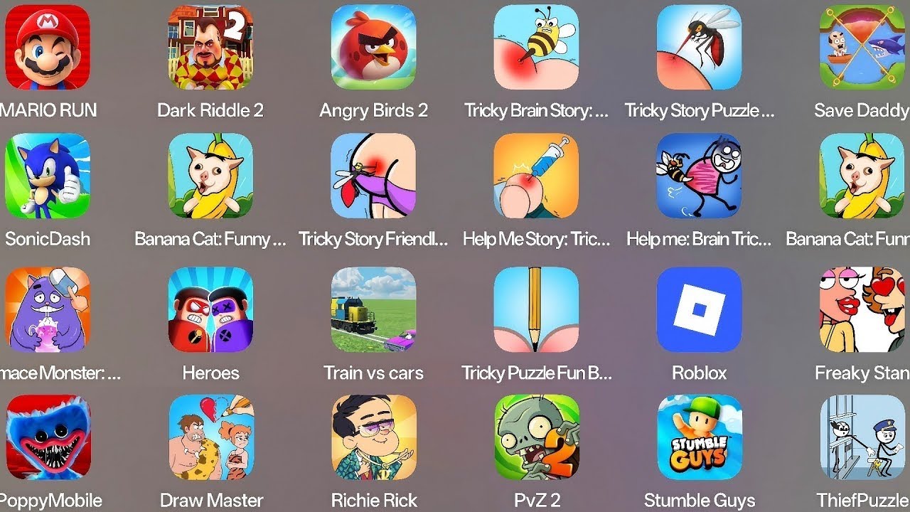 Grimace Monster Scary Survival,Hill Climb2,Roblox,Stumble Guys, Minecraft,ThiefPuzzle,Kick The Buddy