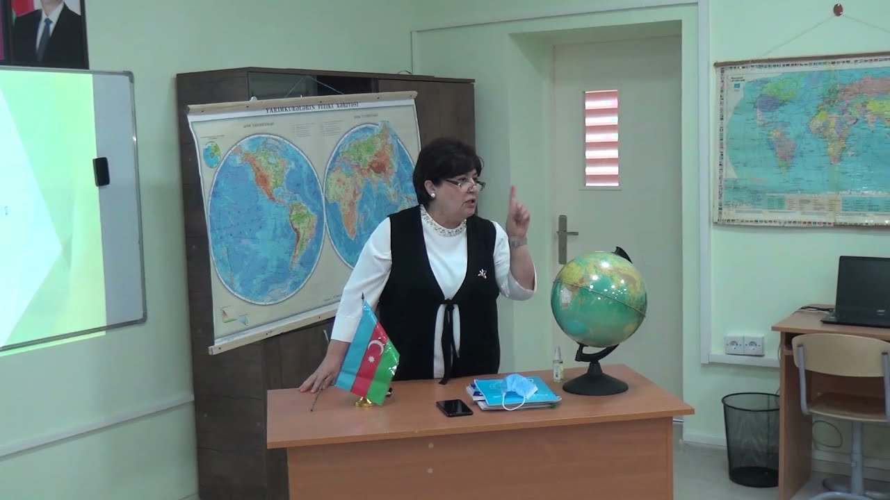 Coğrafiya üzrə Fəlsəfə doktoru Tahirə Verdiyevanın açıq dərsi