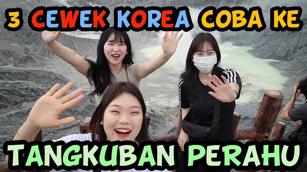 🇮🇩vlog#19 CEWEK KOREA KAGET SAMA PEMANDANGAN ALAM INDO + BIAYA MASUKNYA di Tangkuban Perahu, Bandung