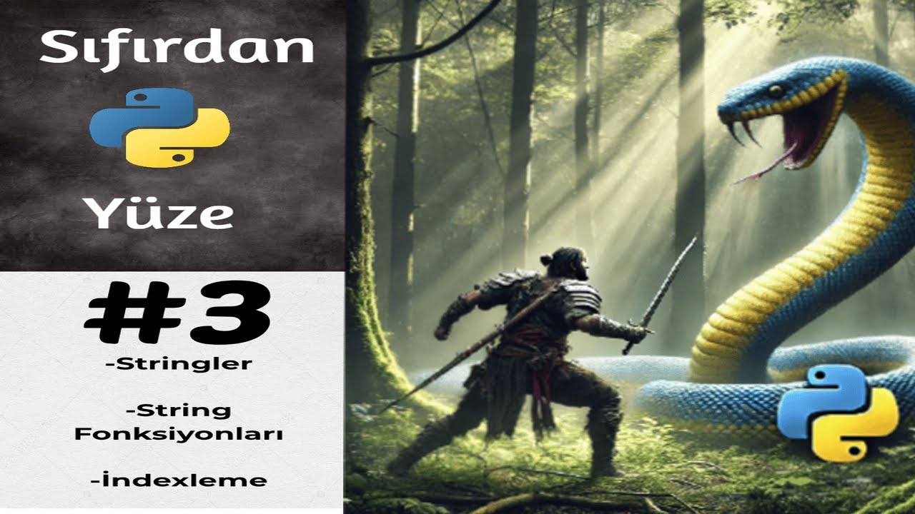 Sıfırdan Yüze Python - 3.Gün (Stringler, Stringlerı, İndexleme)