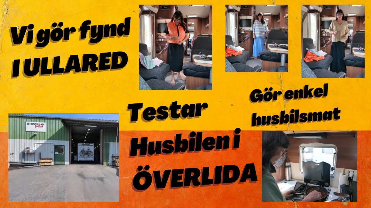 Vi åker till Överlida och testar husbilen