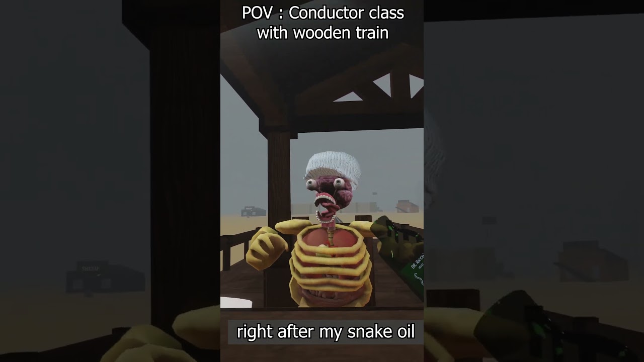 Driving in my Train, right after a snake oil 💀