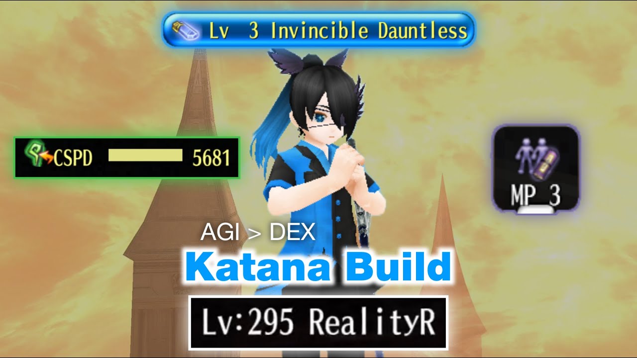 Infinite Instant Cloning AGI Katana Build Level 295 - Toram Online