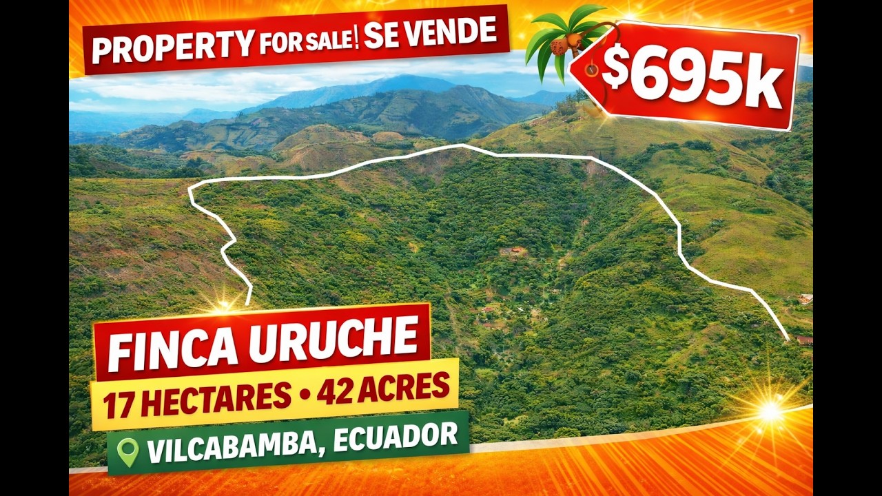 FOR SALE:17 Hectares|42 Acres-FINCA URUCHE Countryside Paradise| Paraíso Rural #vilcabamba  #ecuador