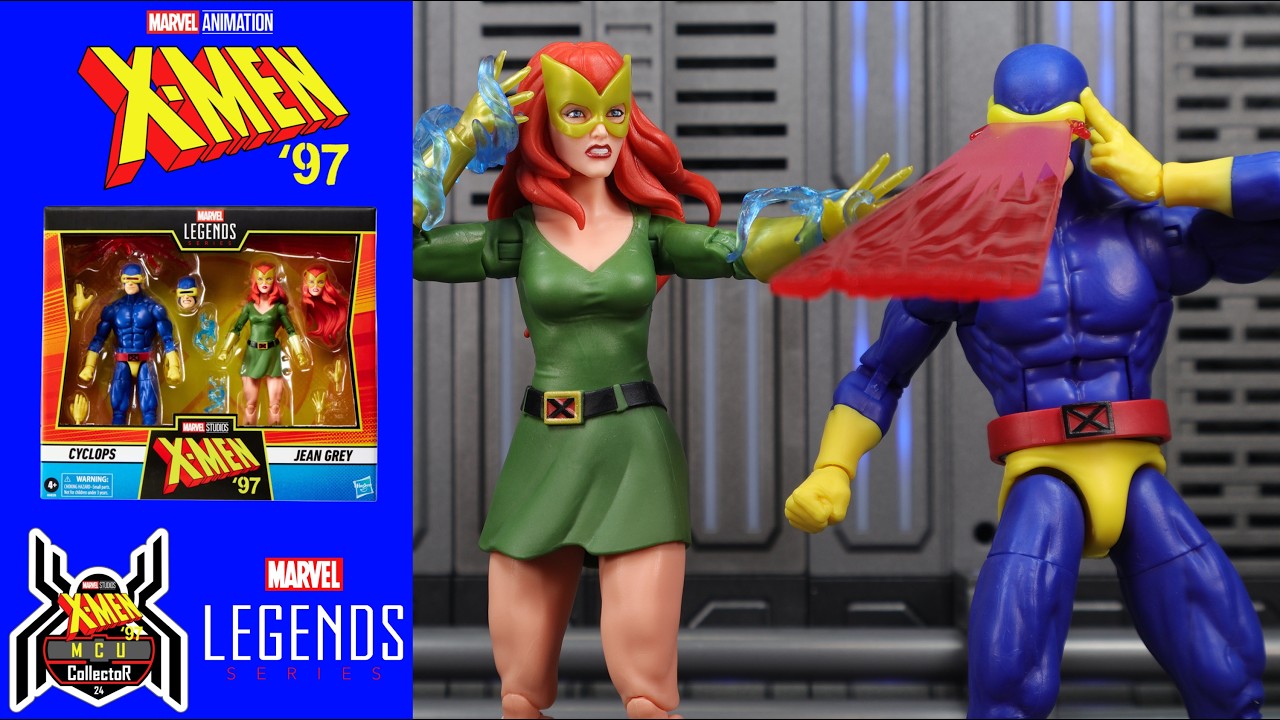 Обзор эксклюзивного набора из двух фигурок Marvel Legends X-Men 97 Циклоп и Джин Грей из финала 1...
