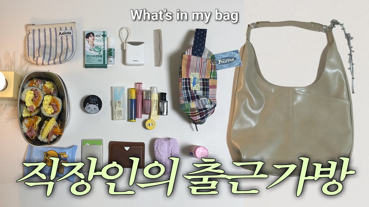 25살 보부상 직장인은 뭘 들고 다닐까?ㅣ도시락,가방 브랜드 추천.. ✴︎