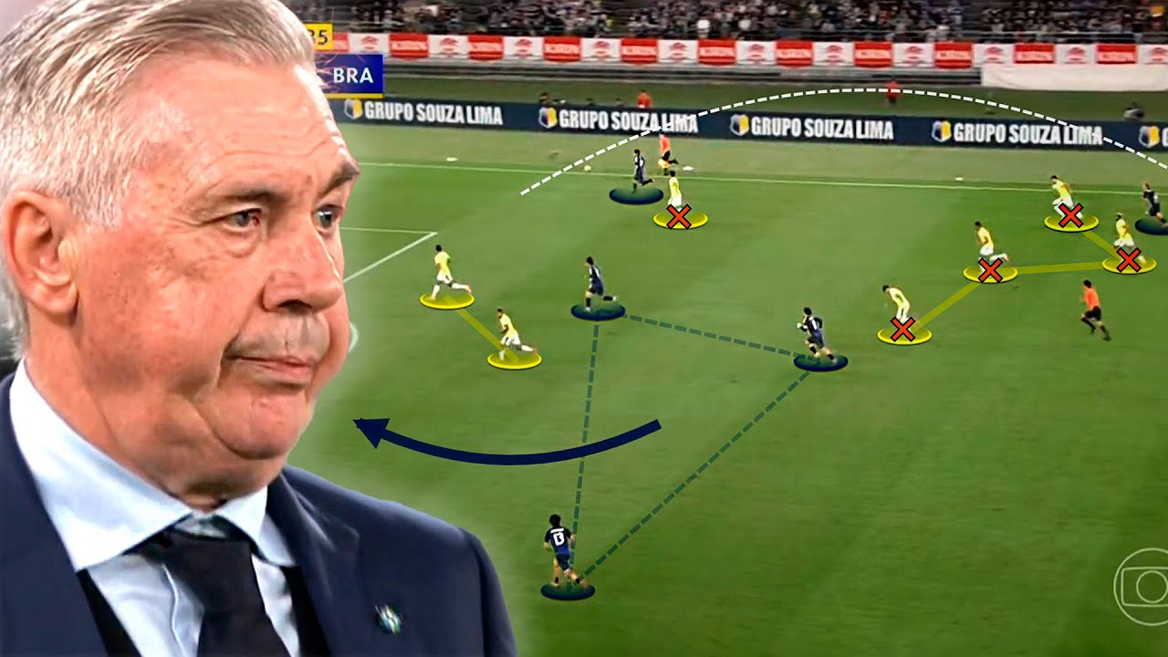 Seleção Brasileira Sofre Segunda Derrota com Ancelotti (A Primeira com Desvantagem Tática)