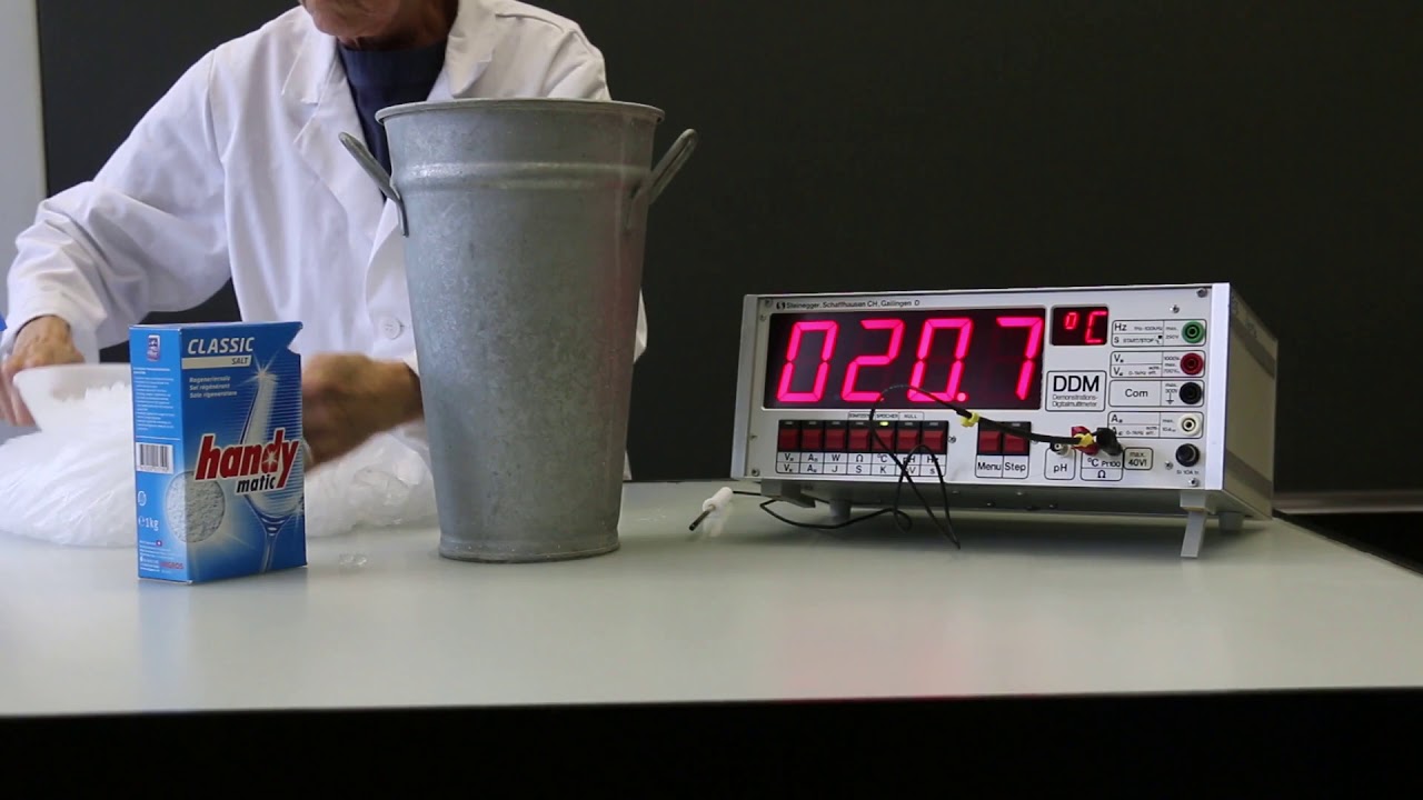 Wasser sprengt Eisenkugel
