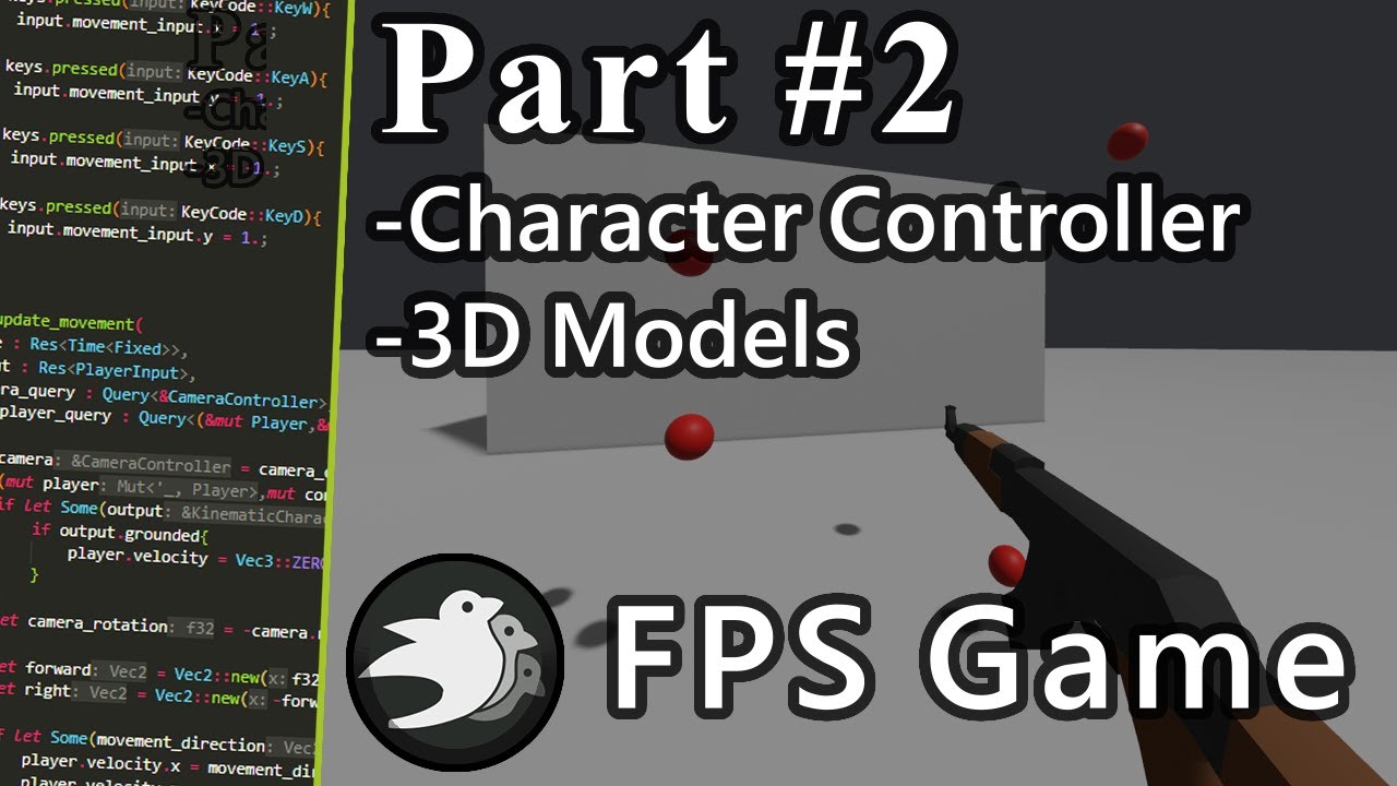 How to make an FPS Game with Bevy and Rust -Part 2 Movement/3D Models