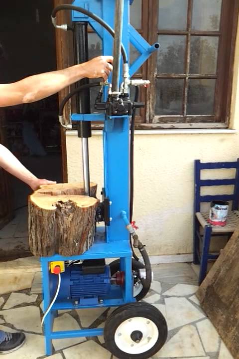 πρεσσα ξυλων 220V υδραυλικο τσεκουρι σχιστικο ξυλων