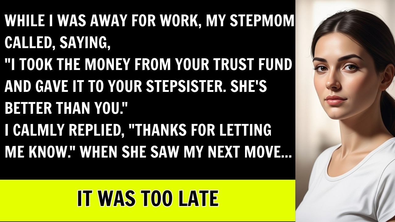 My Stepmother Called Me, _I Gave Your Trust Fund Money To Your Stepsister. She's Better Than You!_