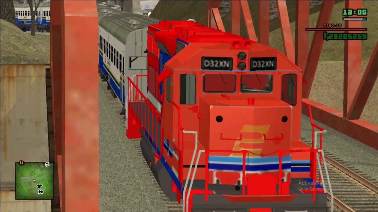 GTA Extreme Indonesia (Free Roam Drive the Train) Part 2