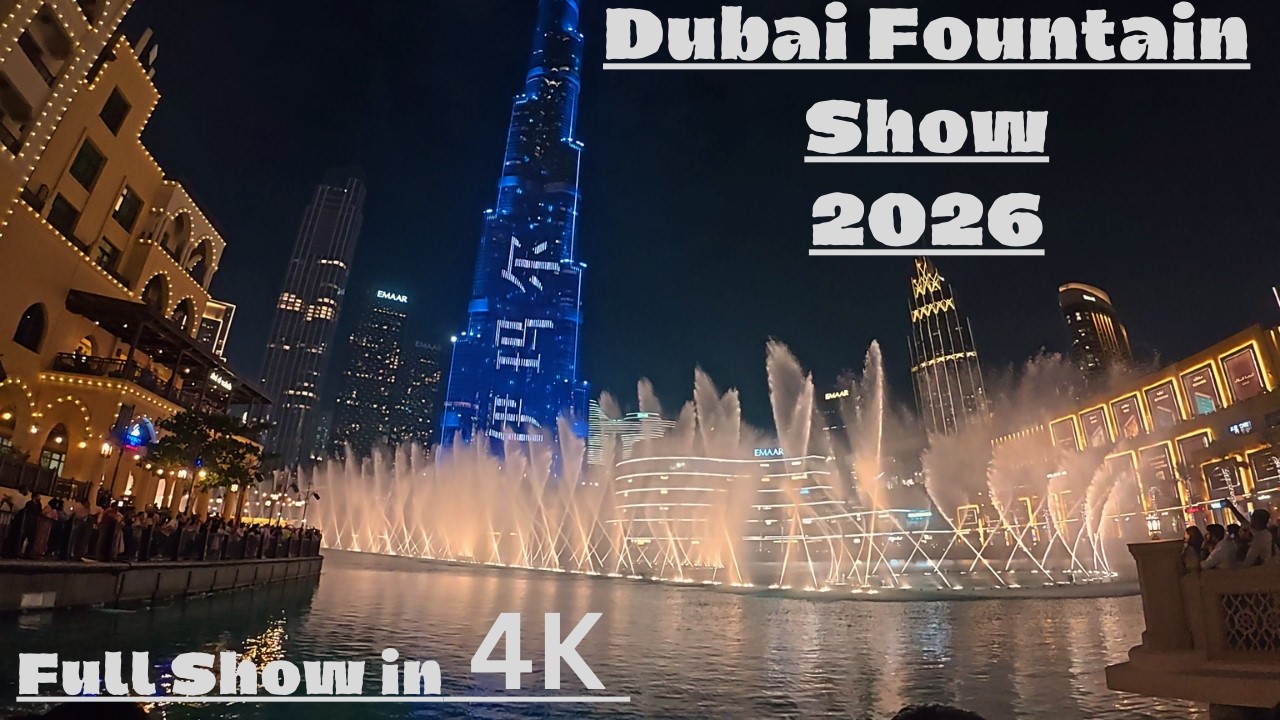 Dubai Fountain Show | The World’s Largest Dancing Fountain: Full Show | Burf Khalifa.