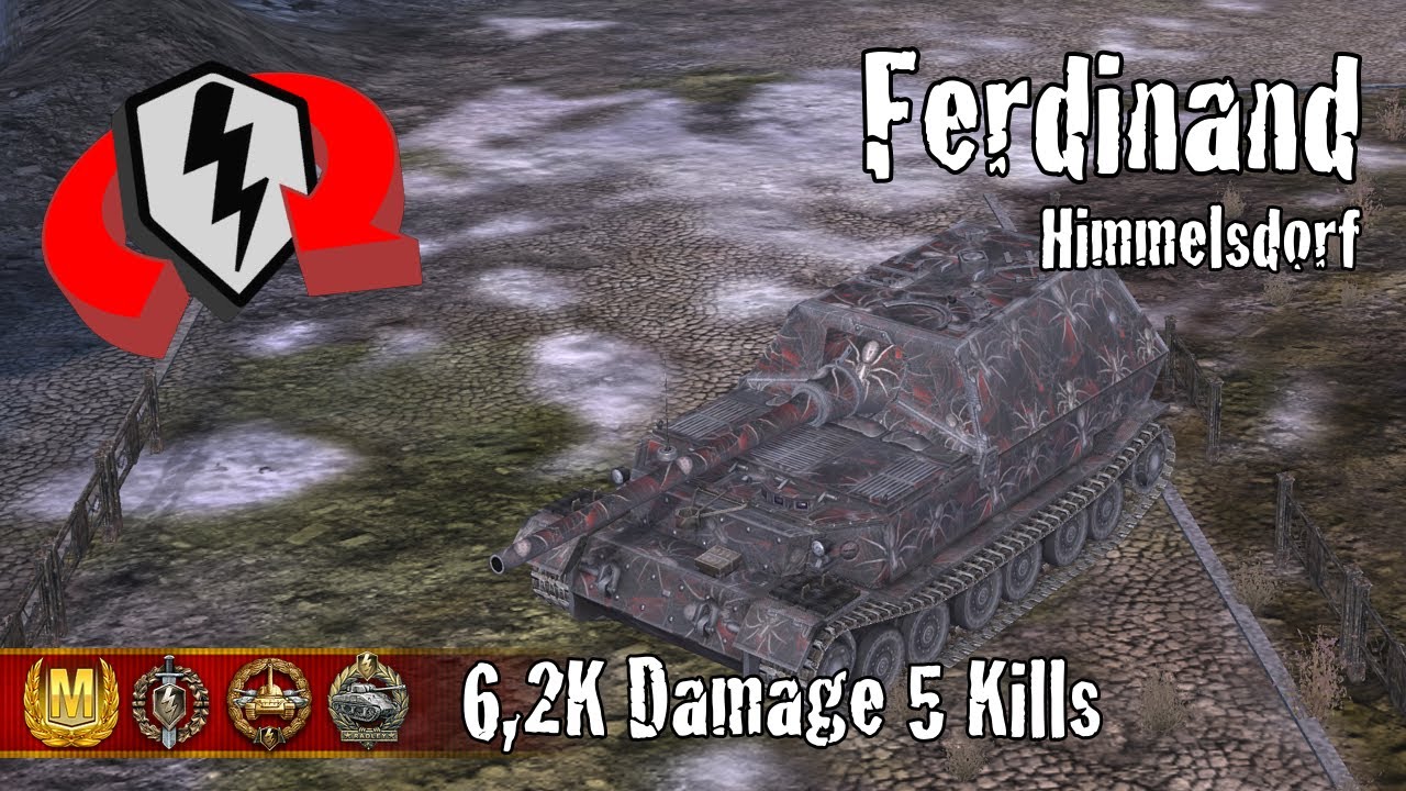 Ferdinand  |  6,2K Damage 5 Kills  |  WoT Blitz Replays