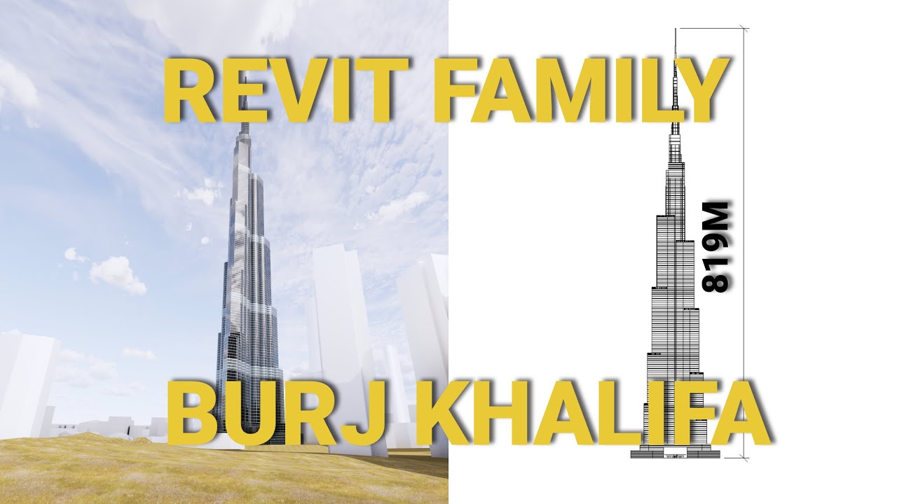 Burj Khalifa  - created in Revit and Enscape