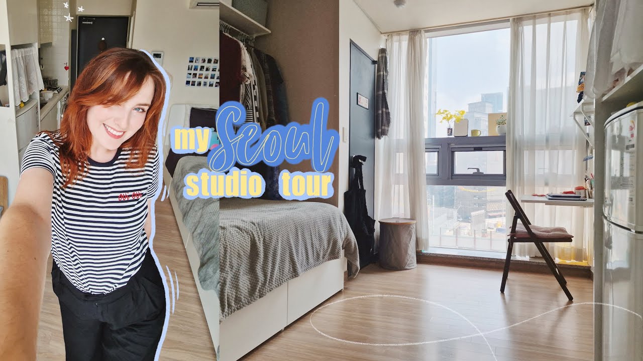 my $600 Seoul apartment tour 🏠 | Homes studio room tour in Yongsan-gu 🇰🇷 | living alone in Korea ✨