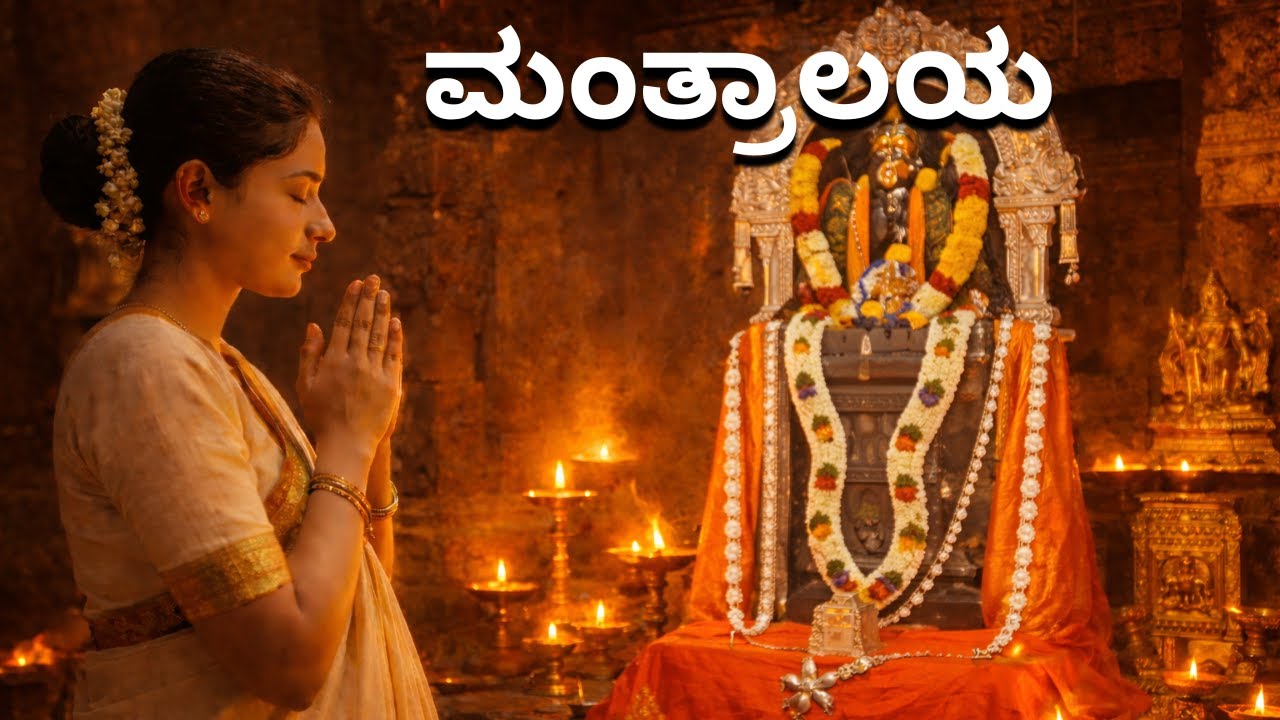 Guru Raghavendra Swamy Blessings | Divine Temple Darshan | Peaceful Kannada Bhakti Video