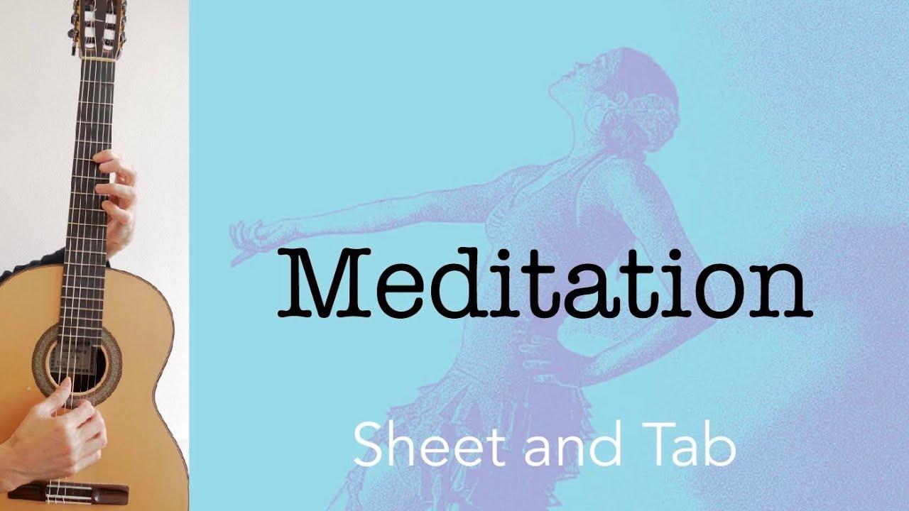 Meditation (A.C Jobim), arrangement for guitar, tutorial with sheet and tab