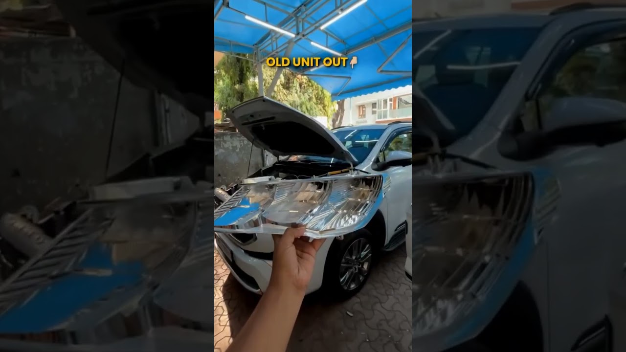 ##Innova Hycross Headlights Modification DRL LED light #modifications