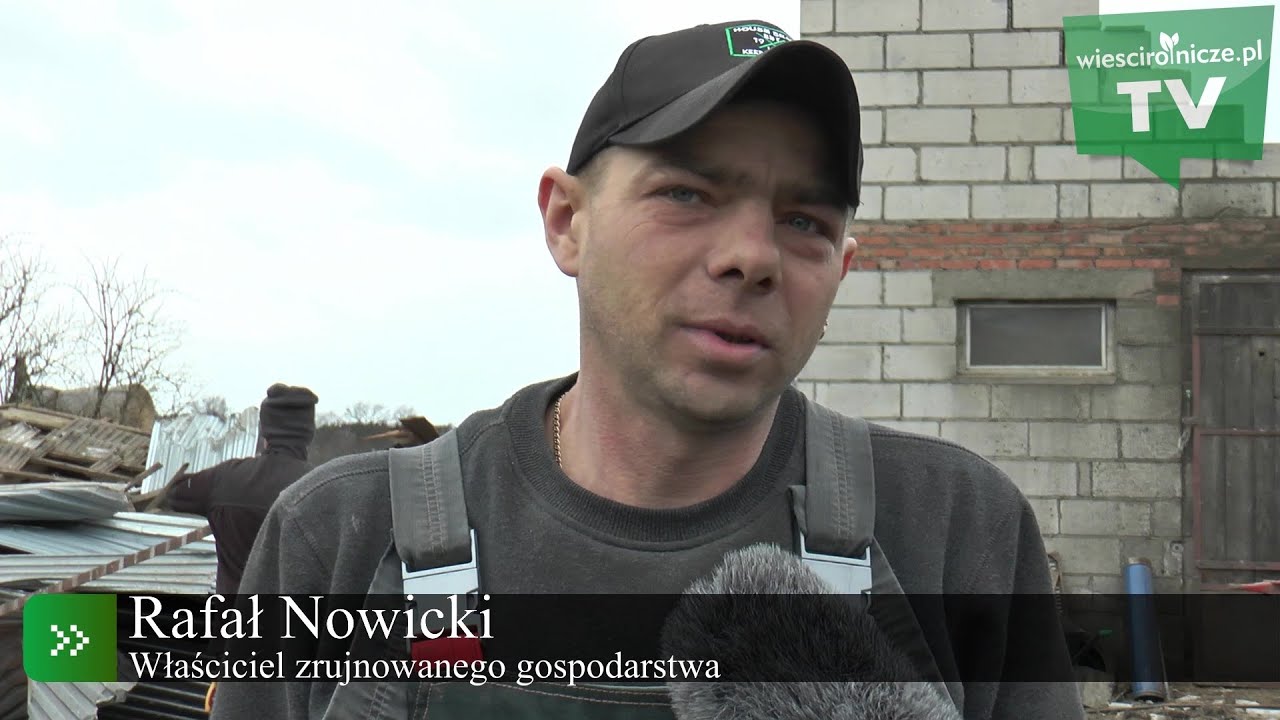 Tragedia rolnika! Wichura doszczętnie zrujnowała jego gospodarstwo.