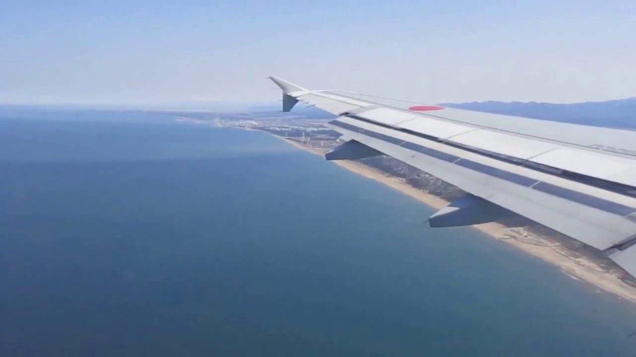 酒田付近・鳥海山・秋田空港着陸