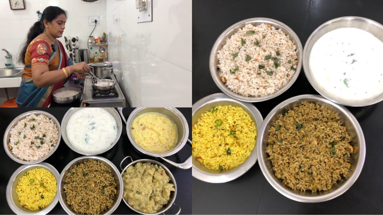 Kanu Special Vlog |Sheera annam| Coconut Rice With Varuthu Araitha Podi|Lemon Rice with Podi |Aviyal