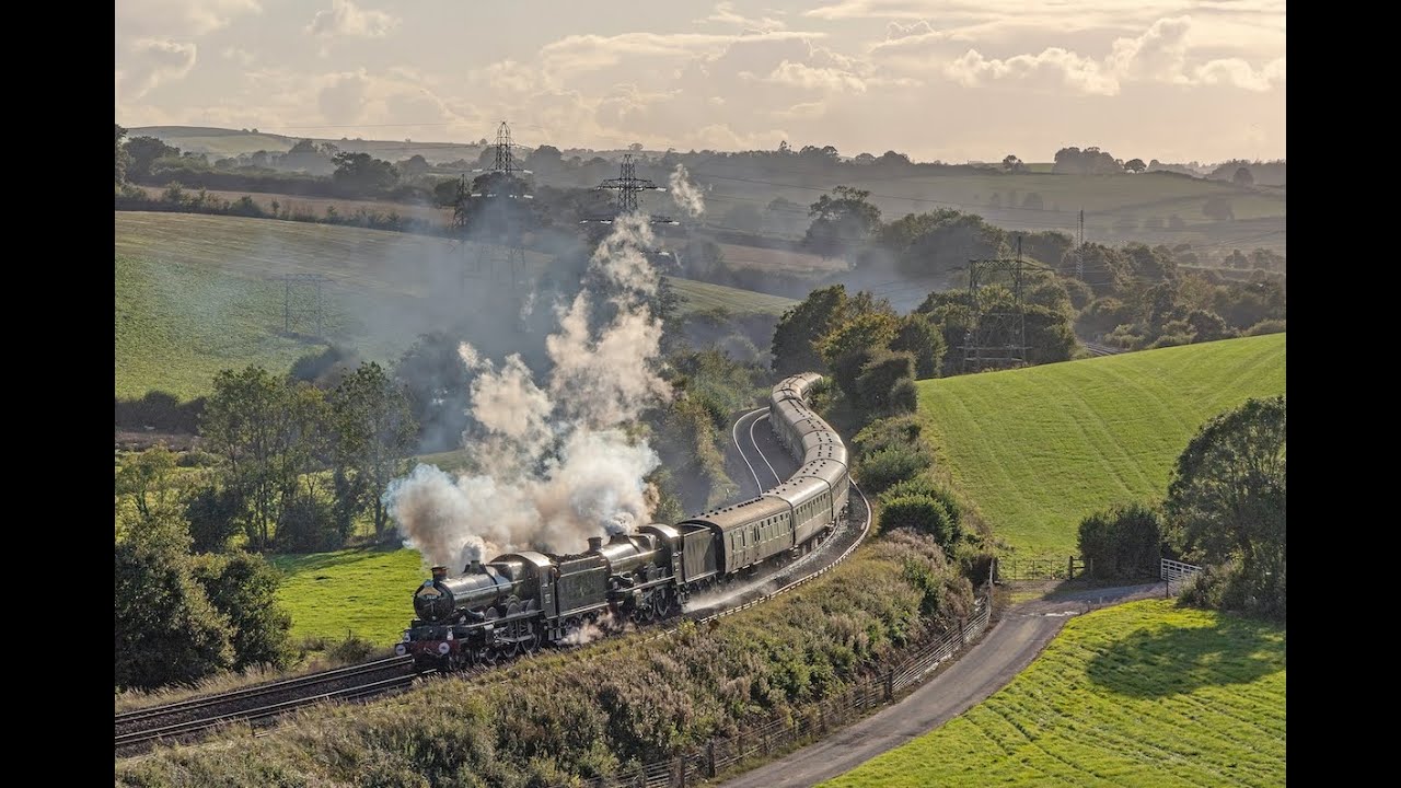 Two CASTLES  hauling The Mayflower ATTACK the FORMIDABLE South Devon Banks - 7029 & 5043