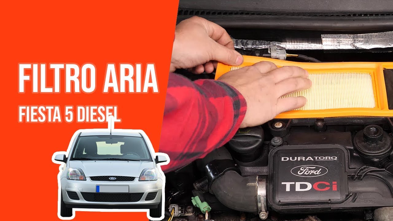 Cambio filtro aria FIESTA 5 1.4 TDCI 💨