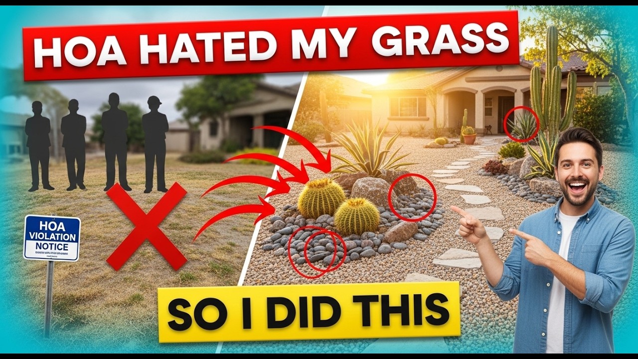 HOA Hated My ‘Ugly Grass’—So I Swapped It for a Low‑Water, HOA Proof Desert Rockscape