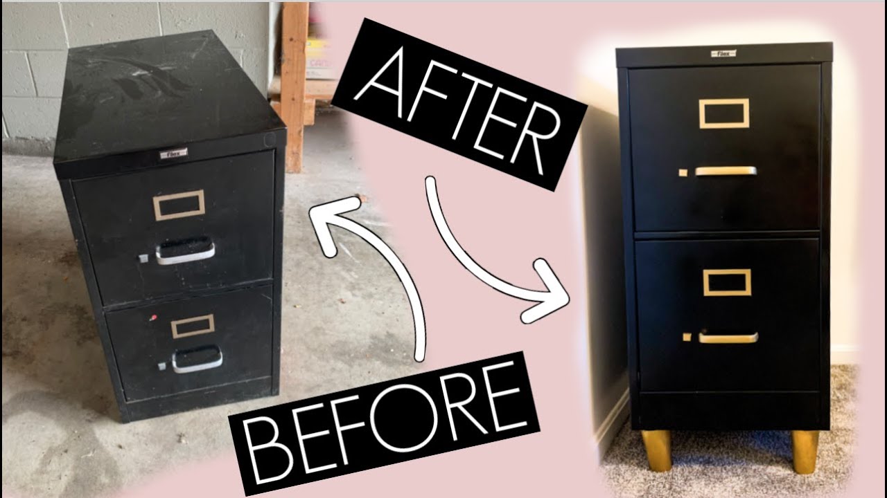 FILING CABINET MAKEOVER! Easy, Cheap, & Fast!