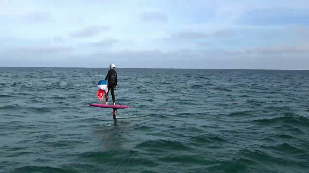 Joan Carles parawing lightwind session Malgrat de Mar
