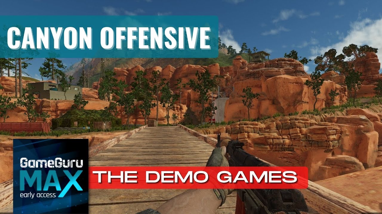 Game Guru MAX Demo Games - Canyon Offensive