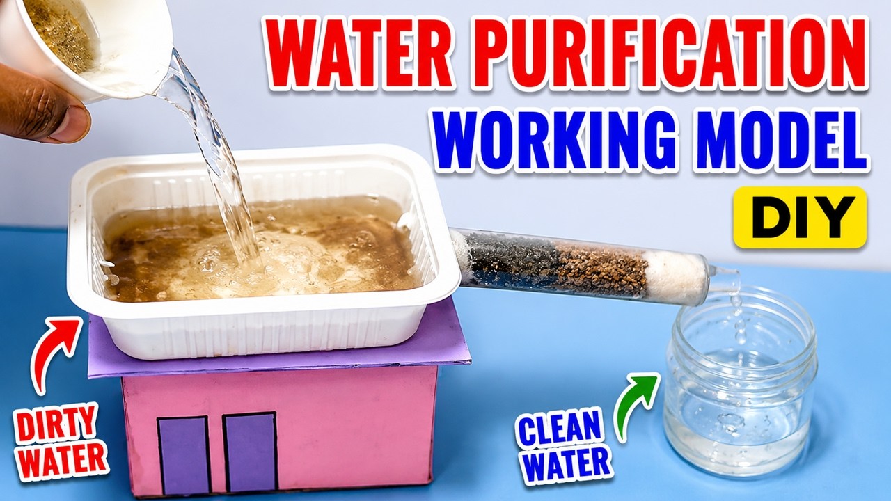 water purifier working model science project exhibition - simple and easy | DIY pandit