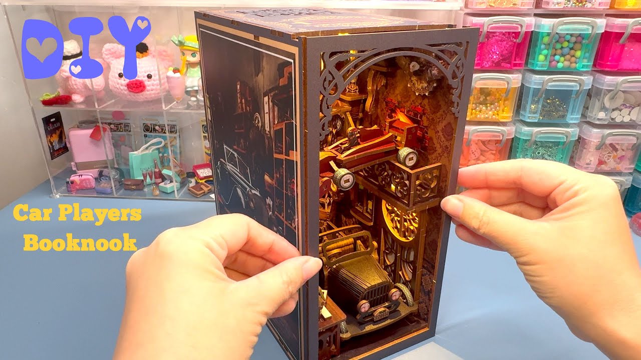 DIY Wooden Car Players Book Nook | Step by Step Tutorial