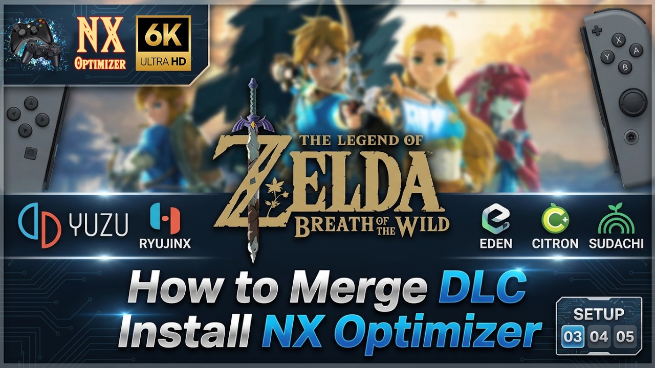 Zelda Breath of the Wild 6K | 𝑯𝒐𝒘 𝒕𝒐 𝑴𝒆𝒓𝒈𝒆 𝑫𝑳𝑪 𝑰𝒏𝒔𝒕𝒂𝒍𝒍 𝑵𝑿 𝑶𝒑𝒕𝒊𝒎𝒊𝒛𝒆𝒓 | Citron Eden Ryujin Setup 3 4 5