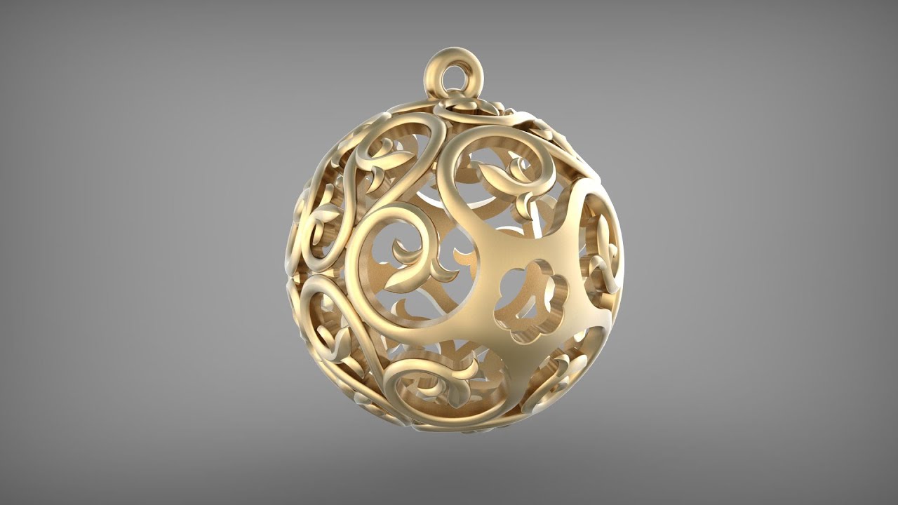 Шар, сфера с орнаментом. Sphere, Ball with ornament. Rhinoceros. Tutorial. #SantaYork