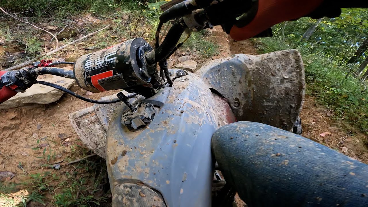 Super Rough Riding on my YFZ 450R at Lawrence County Rec Park